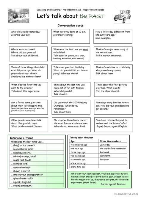 4 Ways To Talk About The Past In English - speak.ae