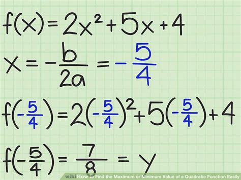 4 Ways to Find the Maximum or Minimum Value of a Quadratic Function Easily