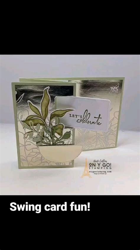 4 X 4 Swing Card Swing Card Card Making Templates Card Patterns