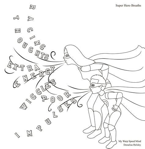 4 coloring sheets that you can use when working with a client with ADHD