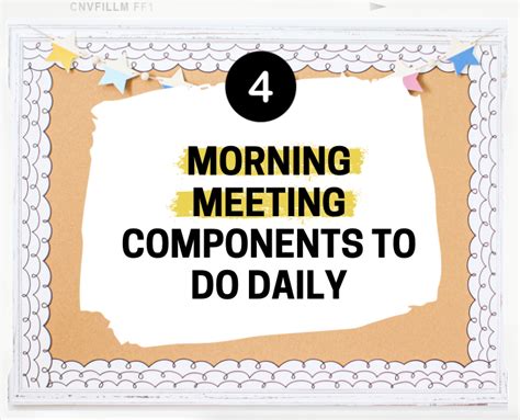 4 Components Of Morning Meeting I Love 1st First Grade Morning Routine - First Grade Morning Routine