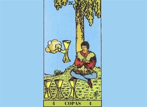 4 De Copas Tarot