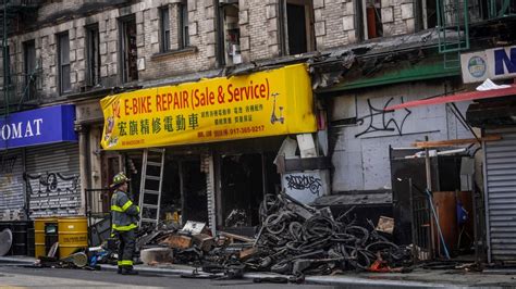 4 dead after fire at New York City e-bike shop spreads to apartments