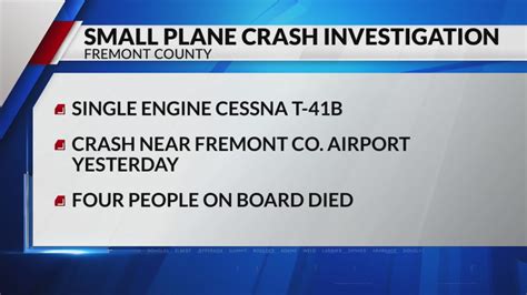 4 dead in small plane crash near Cañon City