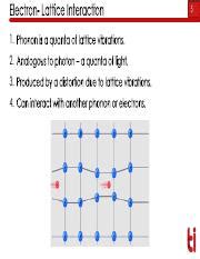 4 Electron Phonon Interaction 1 Hamiltonian Derivation Of