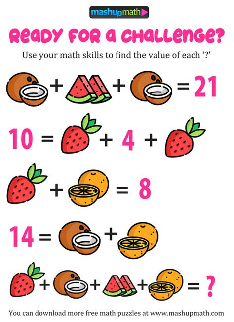 4 Fun Math Challenges For Kids Personal Flotation Math For 4 - Math For 4