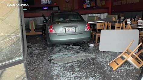 4 hospitalized after car crashes into Crystal Lake restaurant