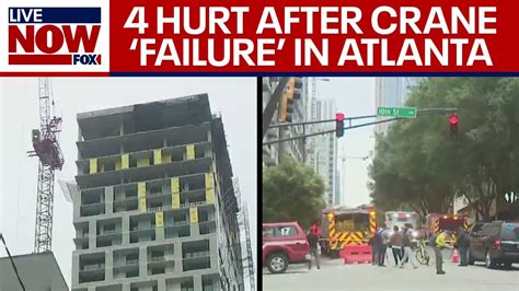 4 injured in partial crane collapse in Atlanta, police say