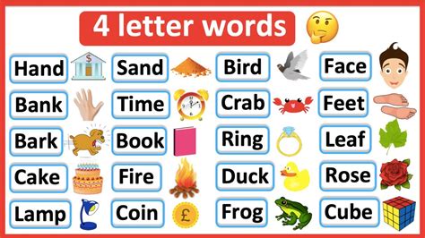 4 Letter Words List Phonics Lesson Reading Lesson 4 Letter Words For Kindergarten - 4 Letter Words For Kindergarten