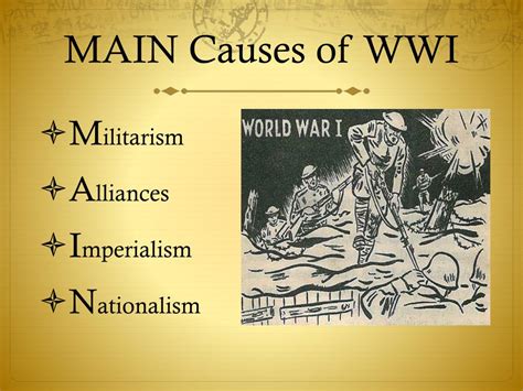 4 Main Causes Of World War 1