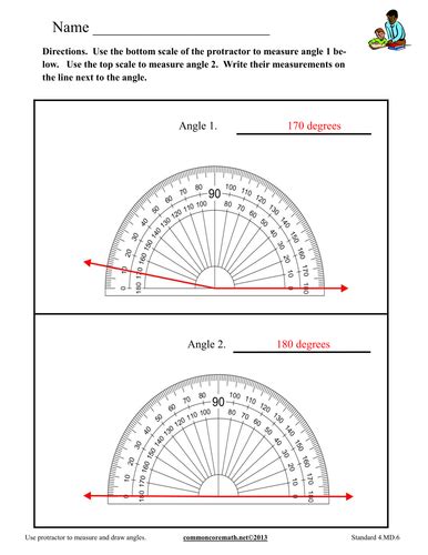 4 Md 6 Measuring Angles With A Protractor Measure Angles Protractor Worksheet - Measure Angles Protractor Worksheet