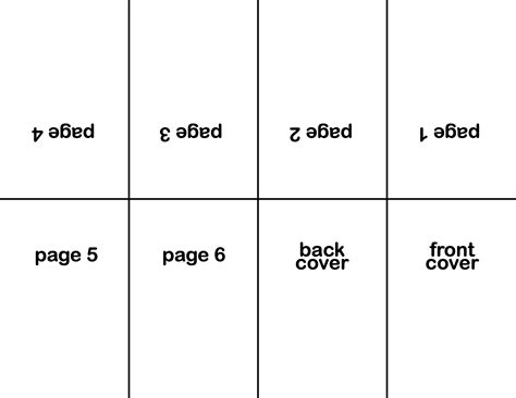 4 Page Zine Template