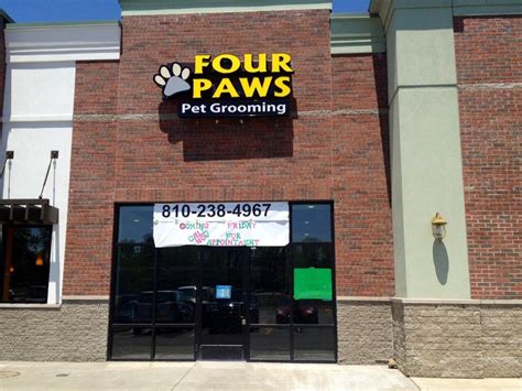 4 paws grooming. Like our Hotel Room: Our hotel room is a roofless 4×6 space with a raised cot, which can house up to an 85lb large breed or (2) 40 lb small breed. We also have our Hotel Suite: a roofless 8×6 ft space that offers a raised bed (1 giant breed or 2 large dogs 50 lbs or over). We even have a penthouse. Four Paw Penthouses: A 10×12 decorated ... 