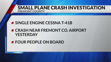 4 people on board small plane crash near Cañon City
