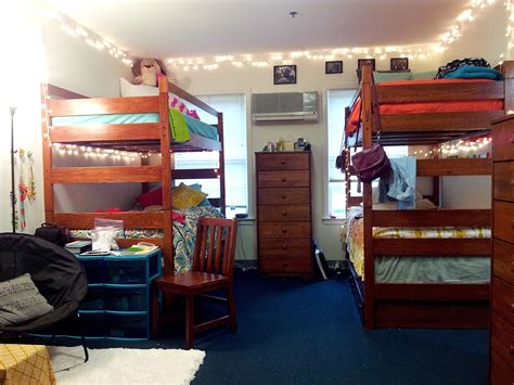 Downs Hall features 2- and 4-person options. Beds can be lofted or bun