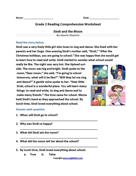 4 Reading Comprehension Worksheets Second Grade 2 Amp Math Reading Worksheet 2nd Grade - Math Reading Worksheet 2nd Grade