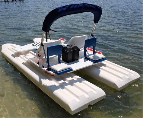 Description. The CraigCat Electric is low on cost and long on fun. Comfortable side by side seating, mid-ship propulsion, bimini top, and a long list of options allow you to customize your cat from high polished SS beverage holders to the high-tech solar charging system. Point and go steering will make anyone a captain, with this patented .... 
