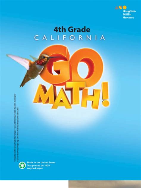 4 Th Grade Go Math Textbook Pdf Mathematics Go Math 4th Grade Textbook - Go Math 4th Grade Textbook