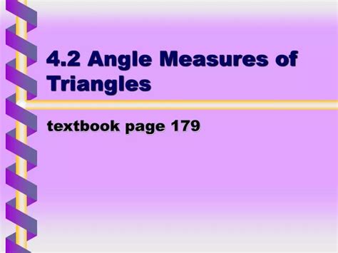 Read 4 2 Angle Measures Of Triangles 