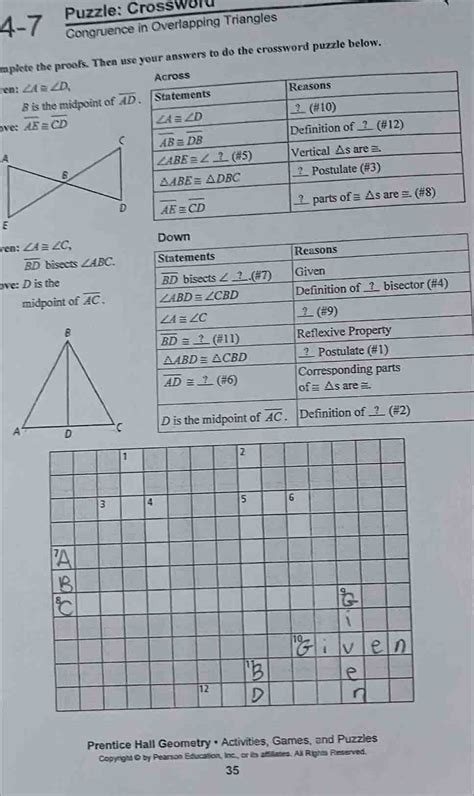 Full Download 4 7 Congruence In Overlapping Triangles Crossword Answers 
