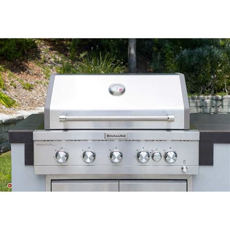 4-Burner Built-in Propane Gas Island Grill Head in …