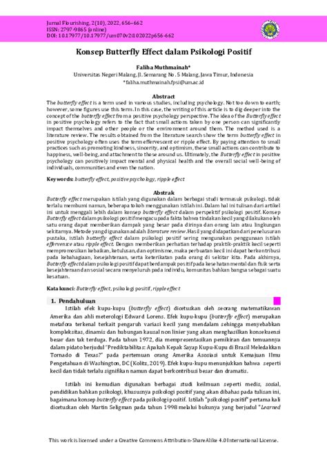 4. Konsep Butterfly Effect Dalam Psikologi Positif | PDF - wintechmobiles.com