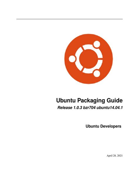 4. Packaging New Software — Ubuntu Packaging Guide