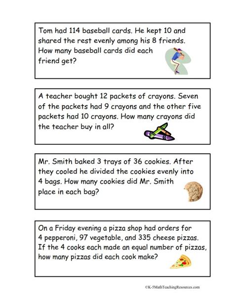 4.OA.3 MultiStep Word Problems/FREE download 4th Grade Math