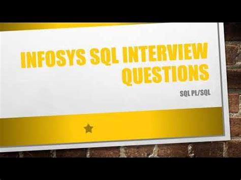 40+ Infosys Plsql Developer Interview Questions & Answers 2025 ...