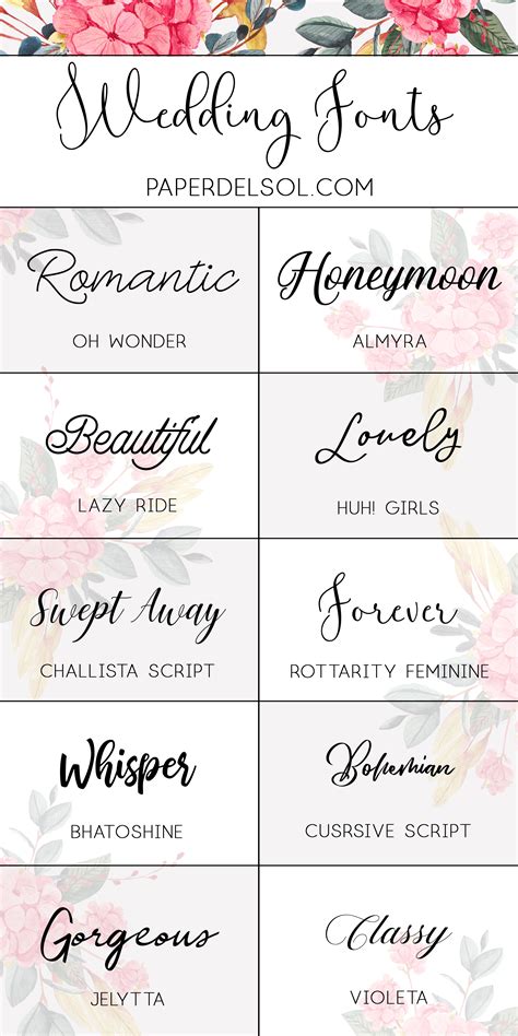 40+ Best Fonts for Wedding Invitations (+ How to … - muktibox.com