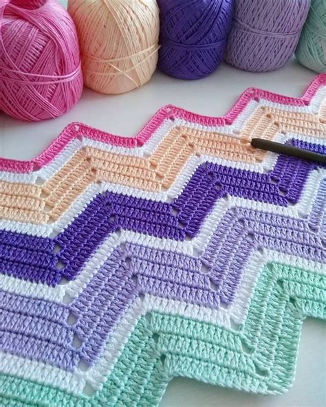 40+ Beautiful Picture of Crochet Zig Zag Pattern