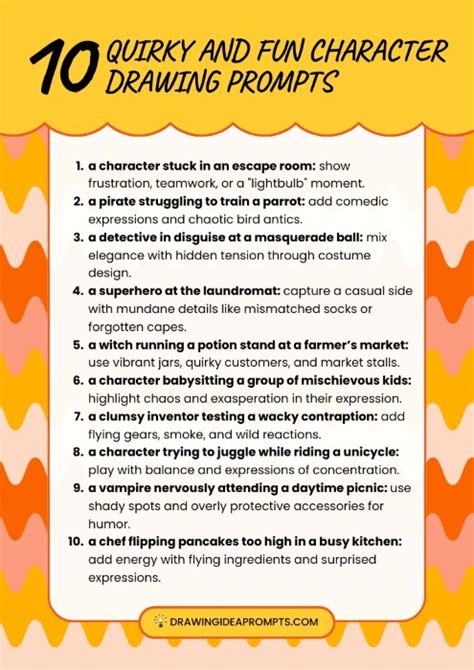 40+ Character Drawing Prompts for All Artists - muktibox.com