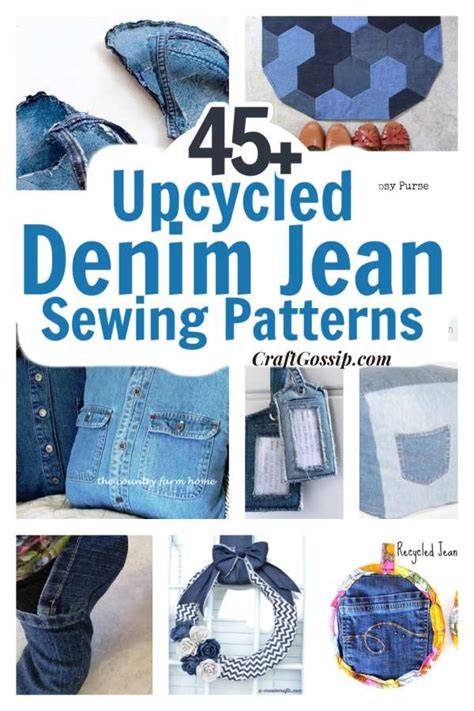 40+ Things To Sew With Up-cycled Denim Jeans - Sewing - raincitystudios.com