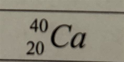 40 20 Ca Atom