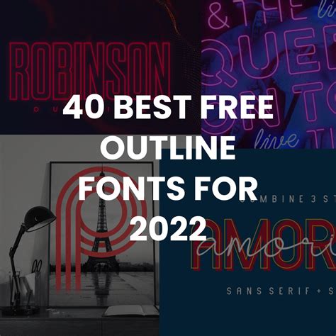40 Best Free Outline Fonts for 2022 - Gillde - muktibox.com