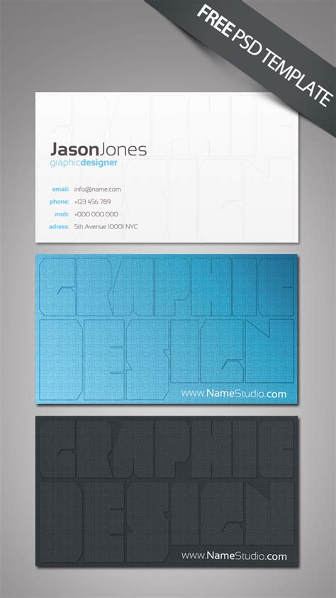 40 Best Free Business Card Templates In Psd File Format