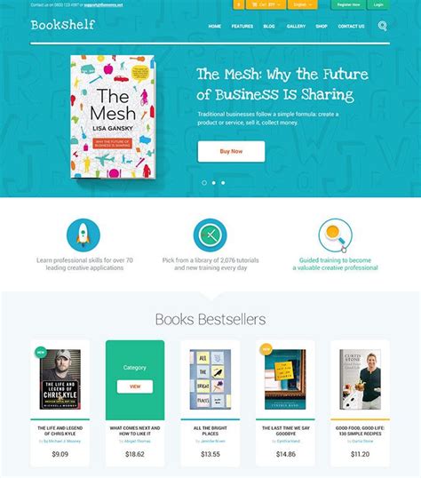 40 Fantastic Online Book Store Web Designs Web & Graphic Design