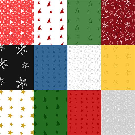 40 Free Christmas Themed Seamless Photoshop® Patterns