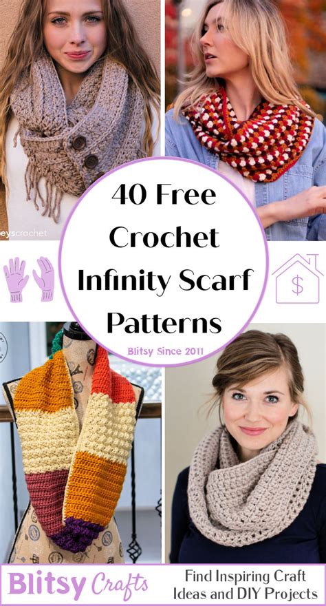 40 Free Crochet Infinity Scarf Patterns for Beginners in 2021