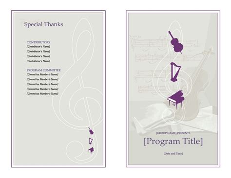 40 Free Event Program Templates Designs Templatearchive