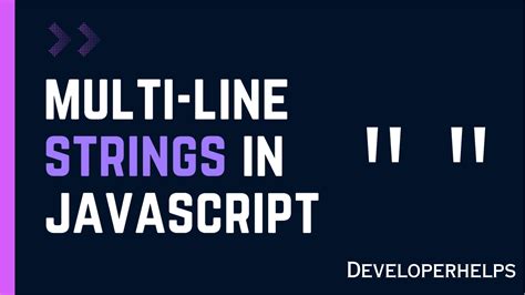40 Javascript Multiline String Es6 Modern Javascript Blog