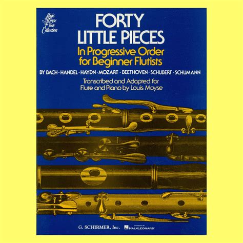 40 Little Pieces (Flute Book & Online Audio& | J.W. Pepper ...