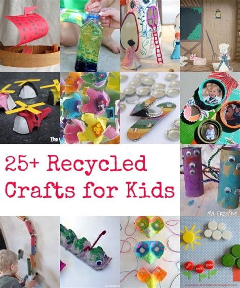 40 Recycled crafts for kids - The Craft Train - raincitystudios.com