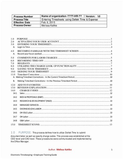 40 Standard Operation Procedure format Standard operating procedure