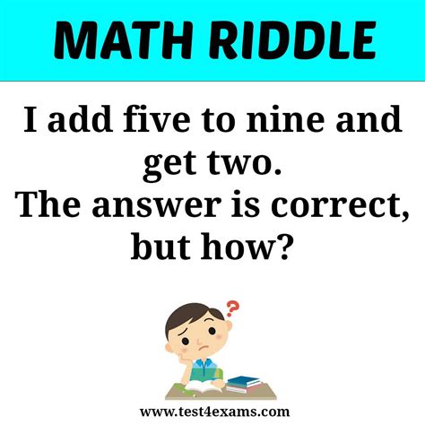 40 Best Math Riddles For Kids With Answers A Math Riddle - A Math Riddle