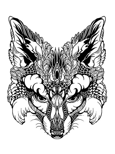 40 Creative Fox Coloring Pages For Kids And Fox Coloring Pages Printable - Fox Coloring Pages Printable