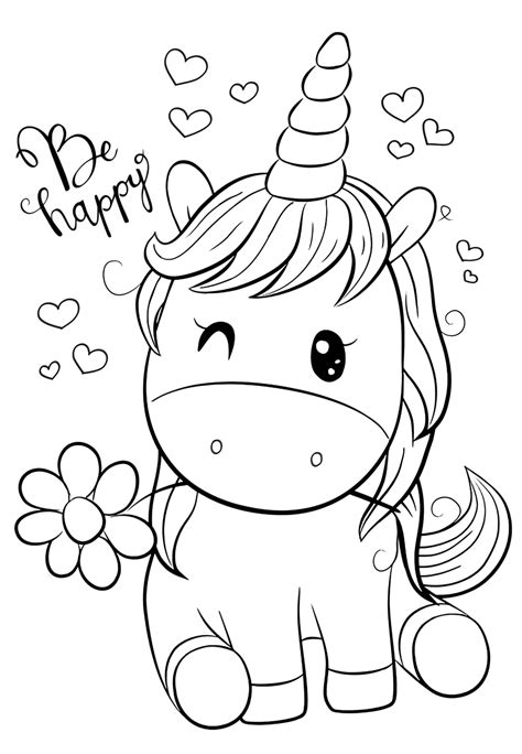40 Cute Unicorn Coloring Pages For Girls Unicorn Coloring Pages For Girls Cute - Coloring Pages For Girls Cute