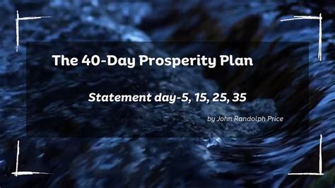 40 Day Prosperity Plan 5