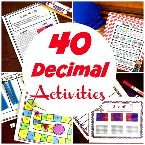 40 Decimal Activities Free Hands On Fun Decimal Place Value Activities 5th Grade - Decimal Place Value Activities 5th Grade