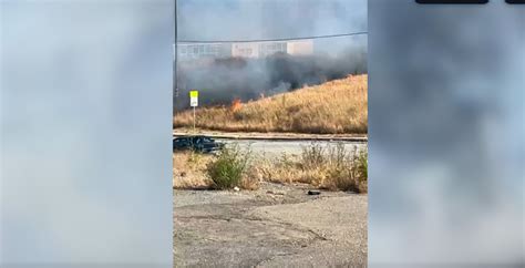 40 firefighters respond to grass fire in SF's Crocker-Amazon neighborhood